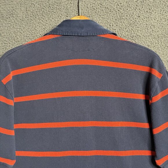 Polo Ralph Lauren Mens Large Striped Short Sleeve Rugby Arm Gussets Y2K Preppy - Picture 12 of 14